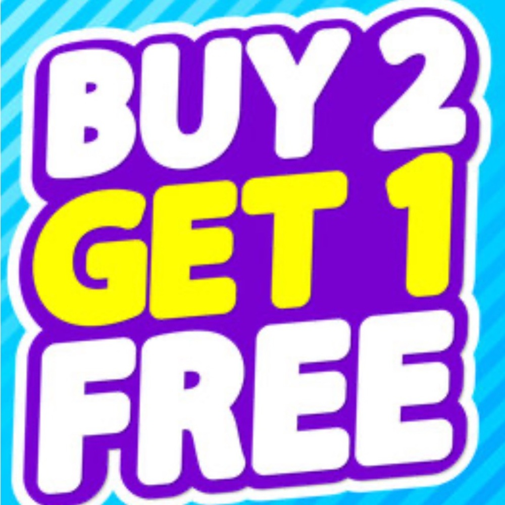 Buy 2 items in my Closet get one at equal value FREE